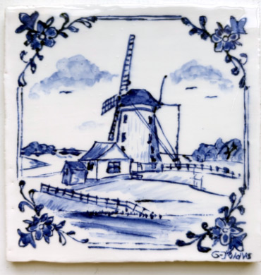 Landschap met molen